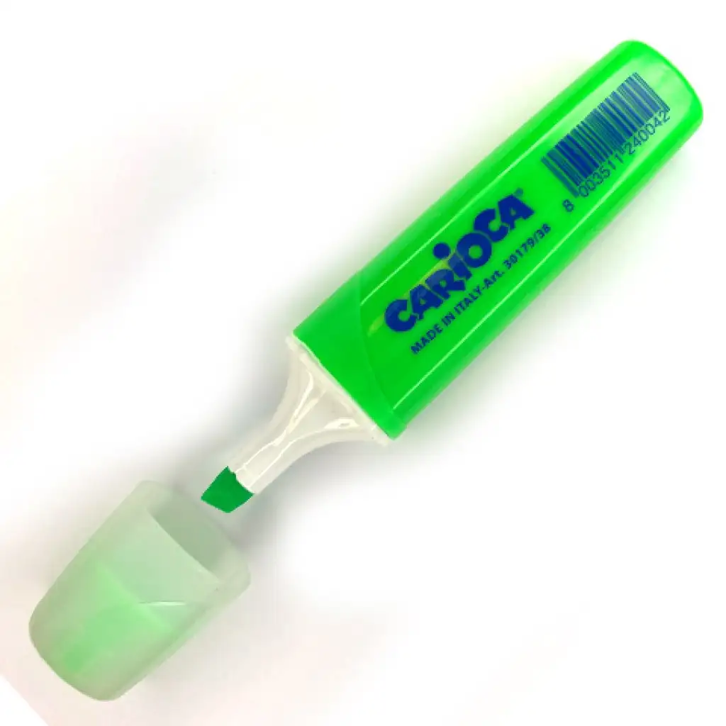 imagen de Carioca: Marcador de texto neón verde 5mm 1