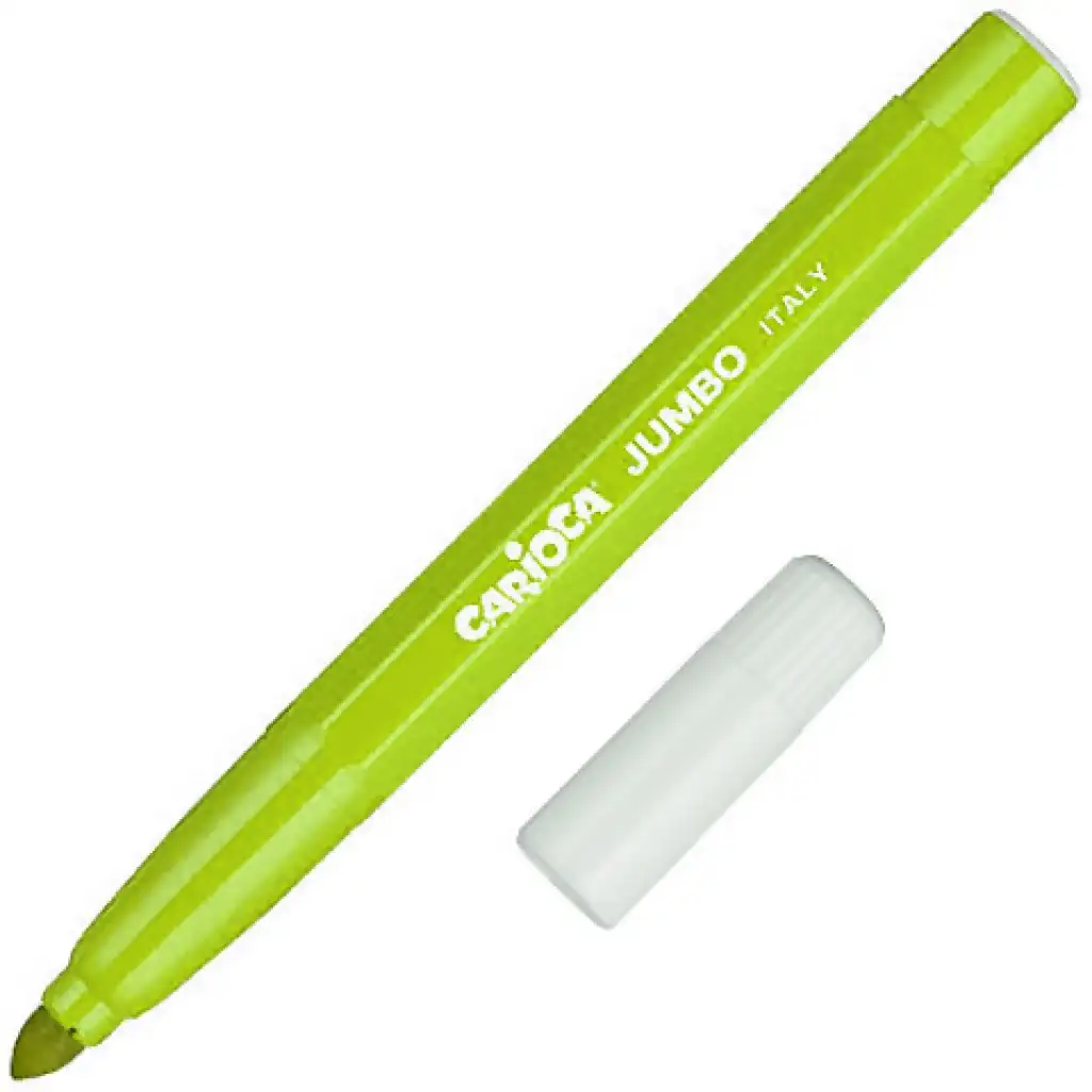 imagen de Carioca: Rotulador Jumbo lavable color verde claro 1ud 1