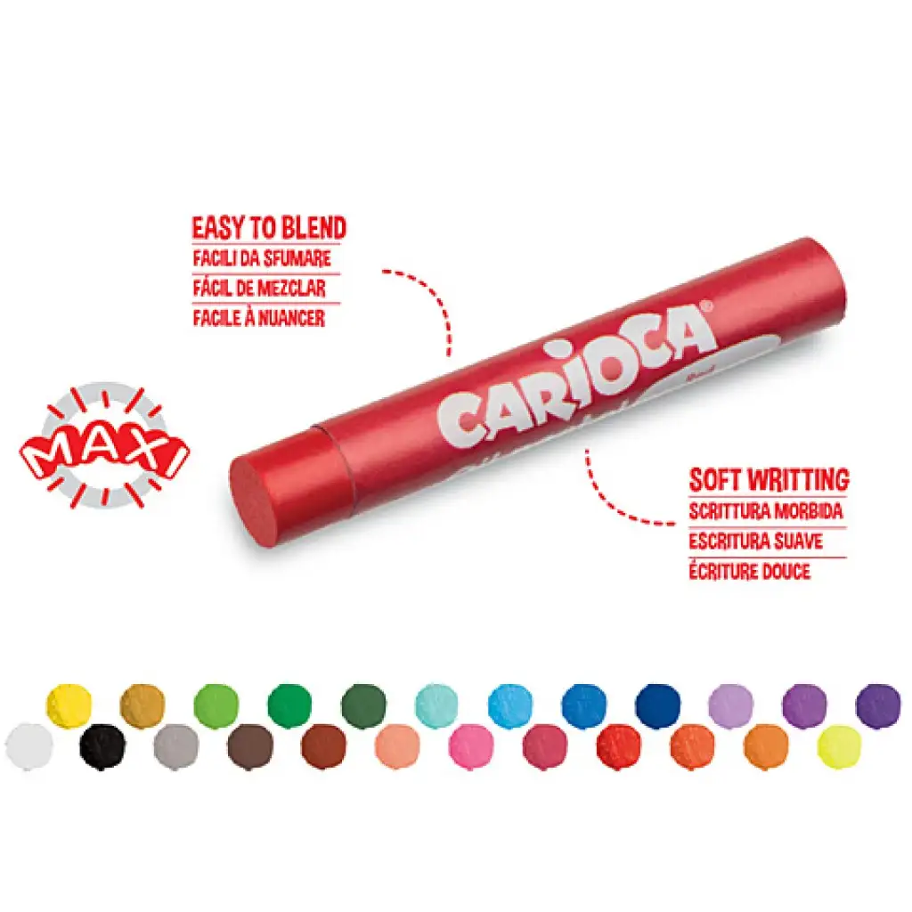 imagen de Carioca: Set de 24 crayones de aceite Maxi 2