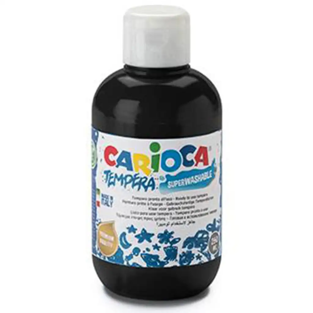 imagen de Carioca: Témpera negra 250ml 1