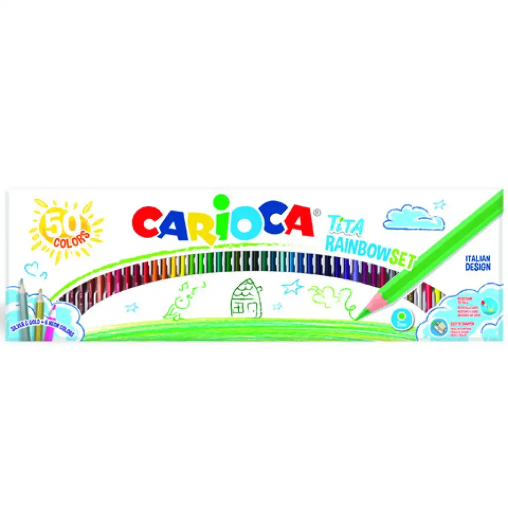 imagen de Carioca Tita set de lápices de colores de 50 unidades 1