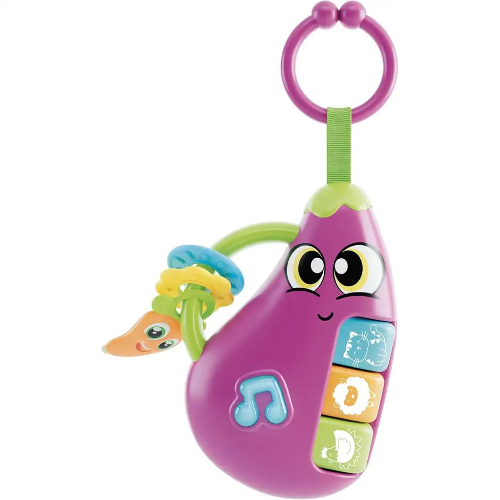 imagen de Carotina Baby: Berenjena interactiva con luz y sonido - Lisciani 2