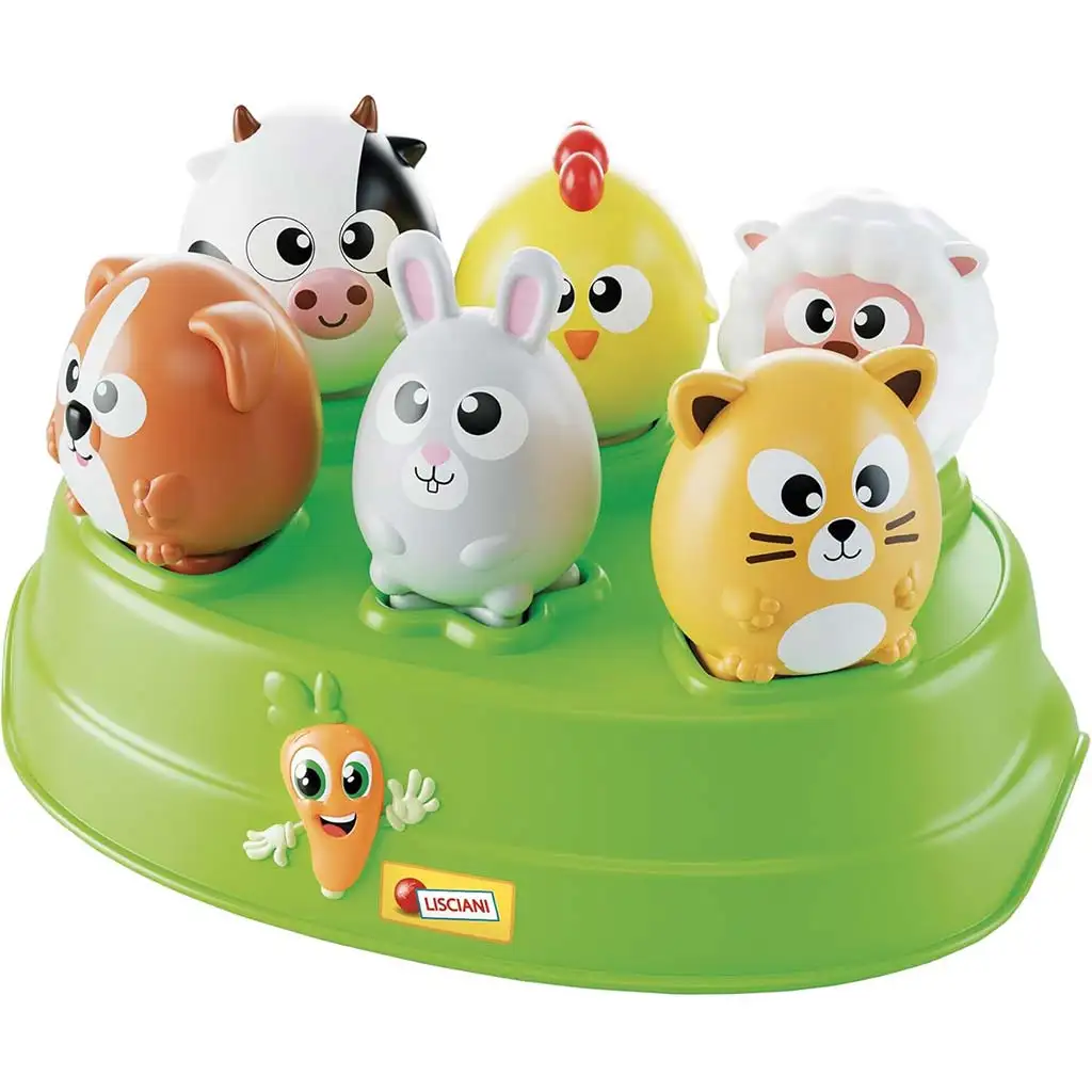 imagen de Carotina baby: Juego de encaje de formas de animales de granja - Lisciani 3