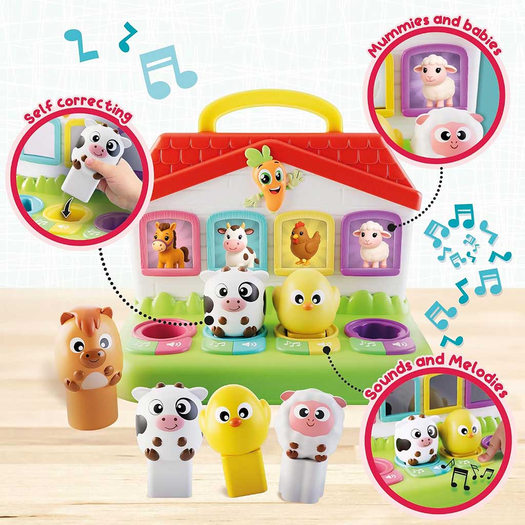 imagen de Carotina Baby: Juego educativo de encaje de animales de granja - Lisciani 3