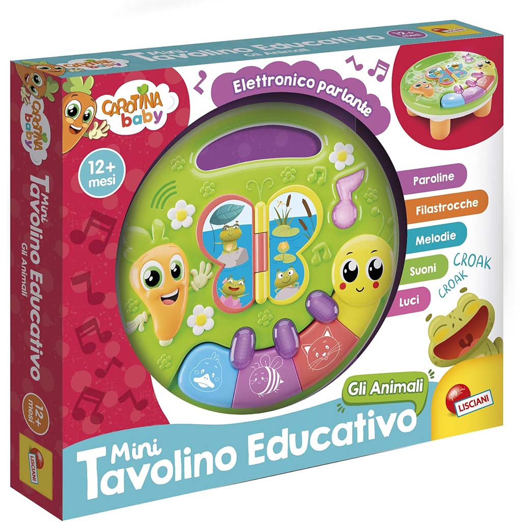 imagen de Carotina baby: Mesa de juego para el desarrollo de habilidades - Animales - Lisciani 1