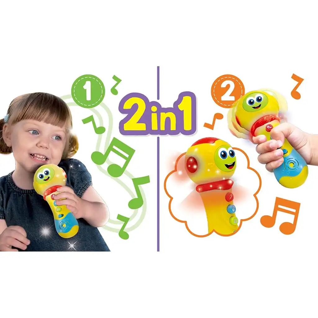 imagen de Carotina Baby: Micrófono interactivo con luz y sonido - Lisciani 2