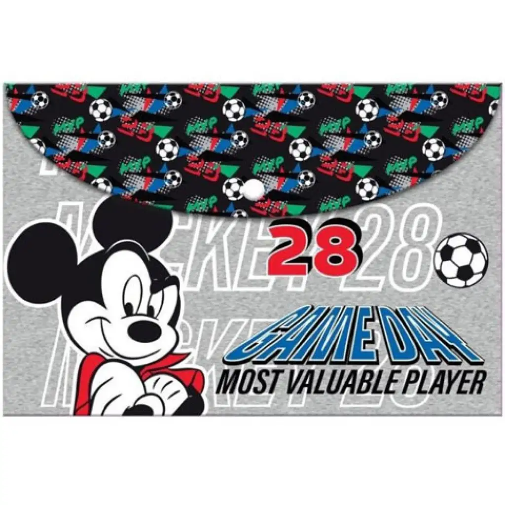 imagen de Carpeta A4 de Mickey Mouse con cierre a presión 1