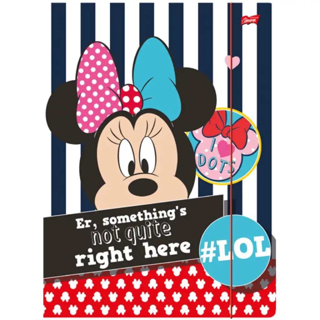imagen de Carpeta de goma con estampado de Minnie Mouse tamaño A/4 1