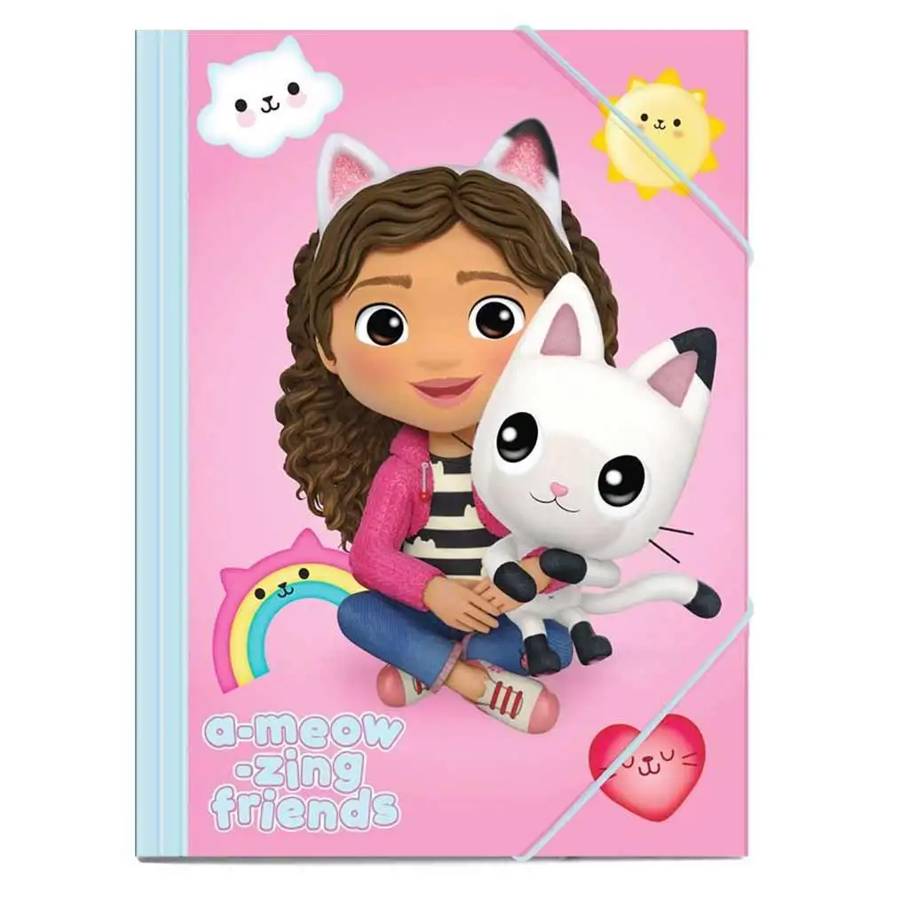 imagen de Carpeta elástica Gabi casa de muñecas rosa 25x35cm 1