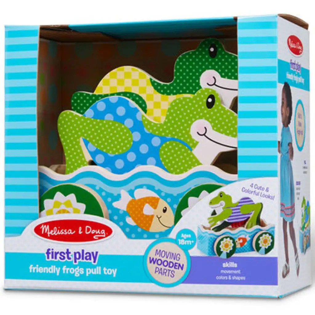 imagen de Carrera de ranas de madera - Melissa & Doug 1