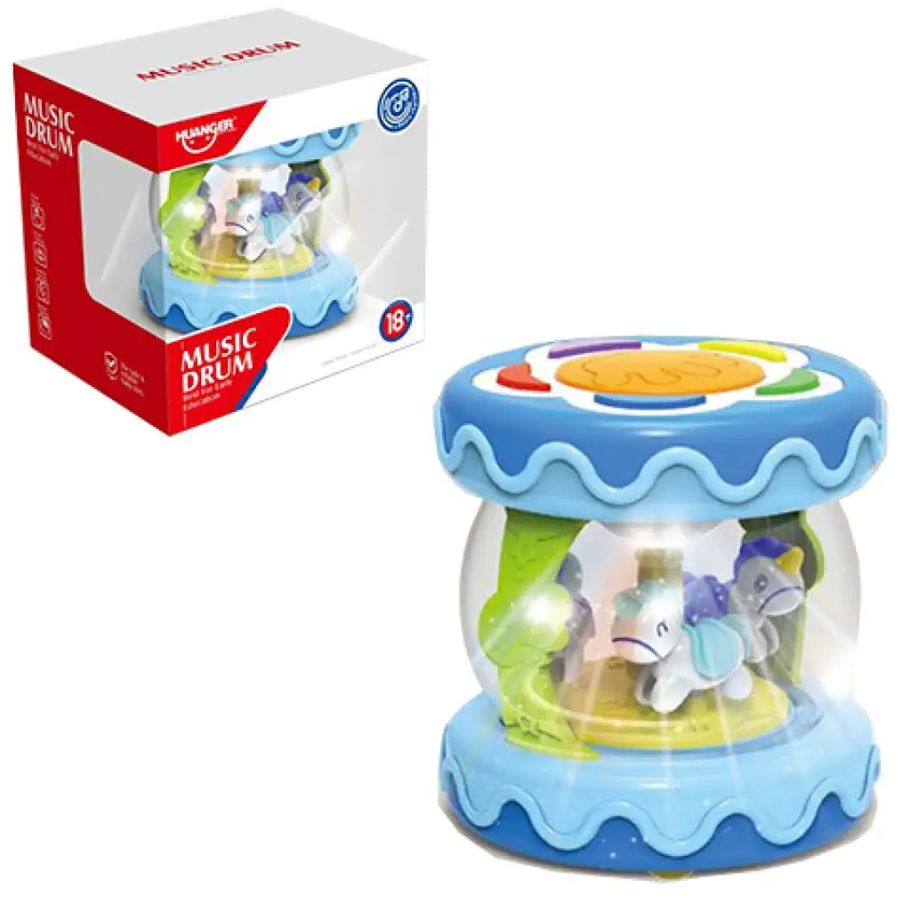 imagen de Carrusel de mesa con efectos de luz y sonido en color azul 1