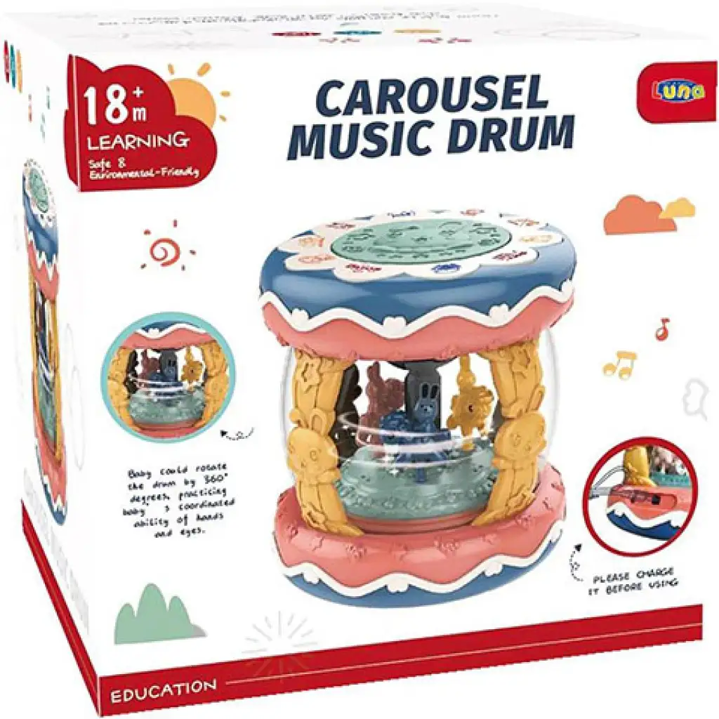 imagen de Carrusel musical de animales para bebés 1