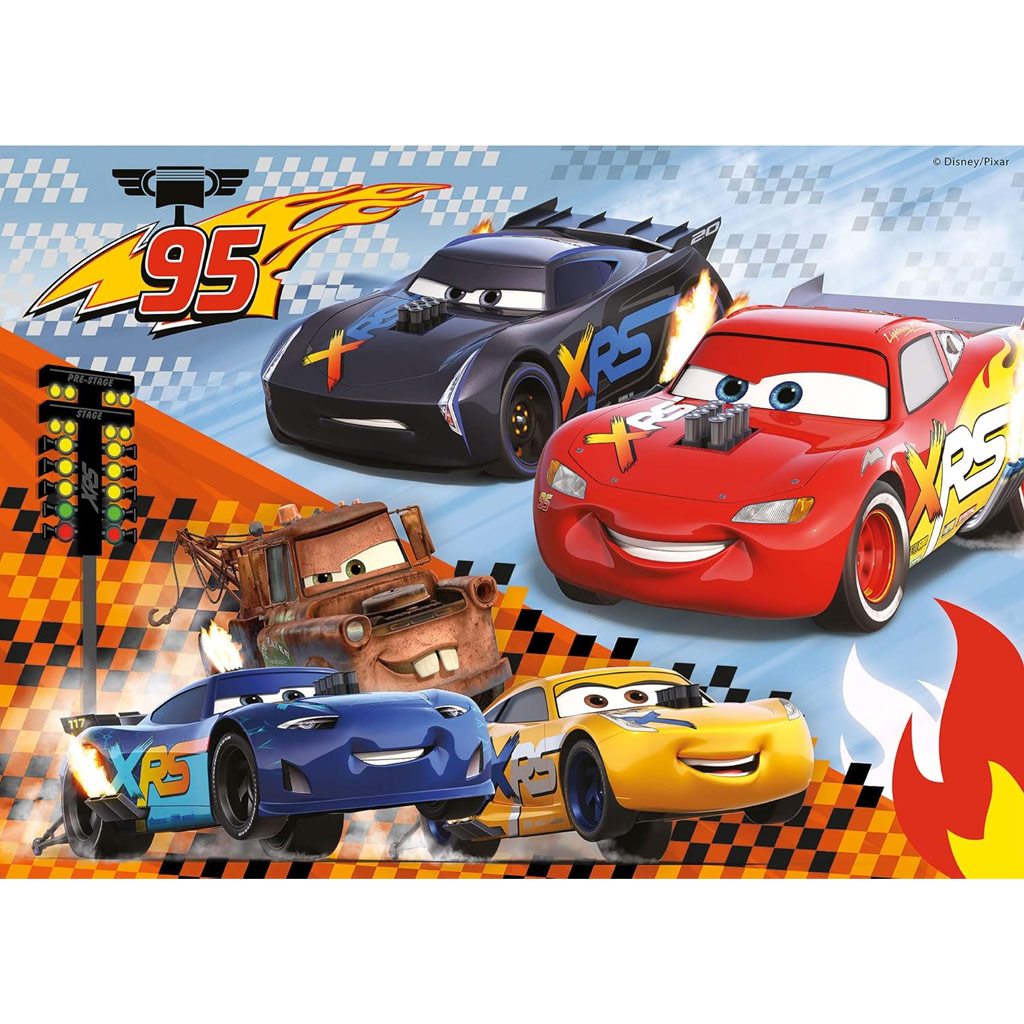 imagen de Cars 2 en 1 2x24 piezas maxi puzzle y colorear - Lisciani 2
