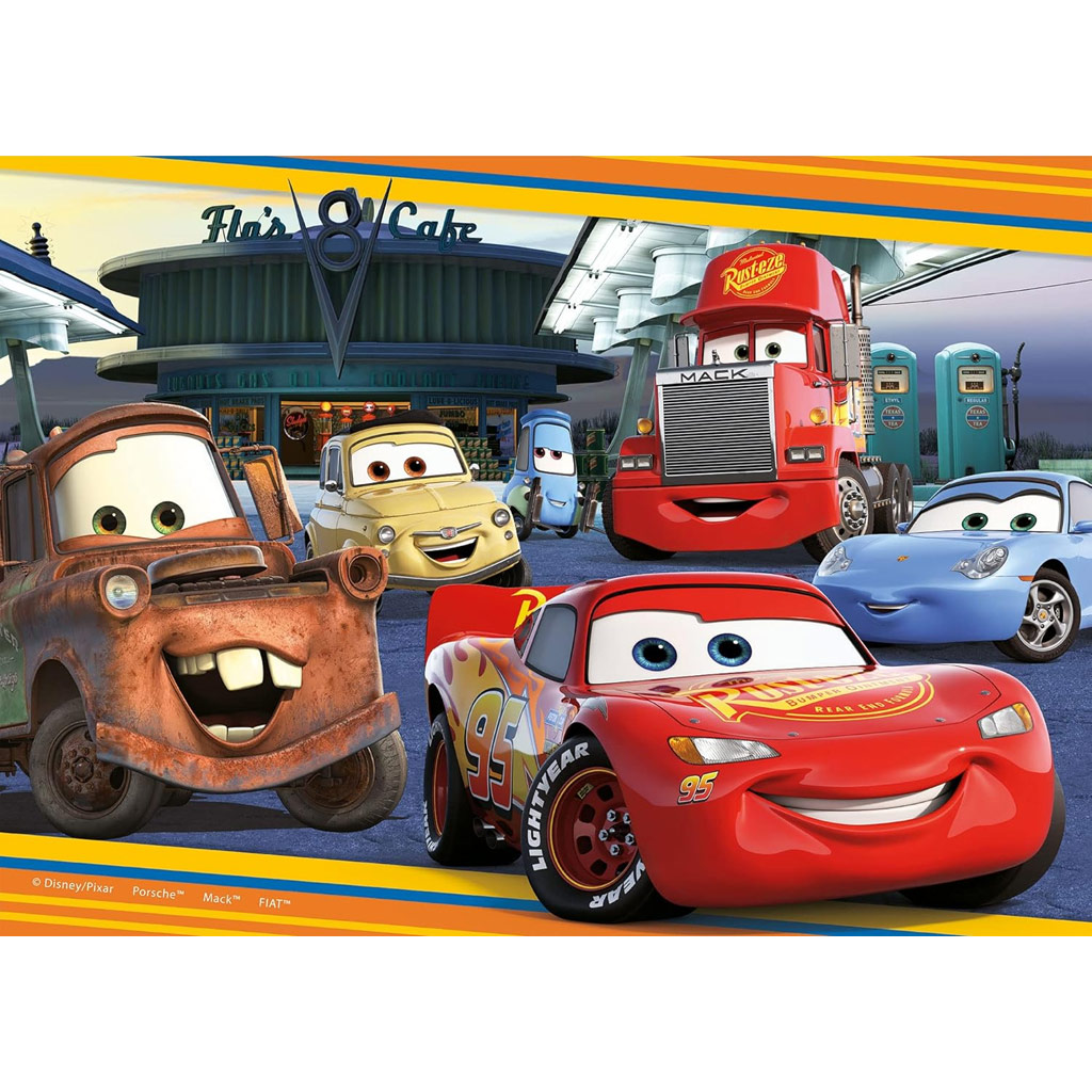 imagen de Cars 2 en 1 2x24 piezas maxi puzzle y colorear - Lisciani 3