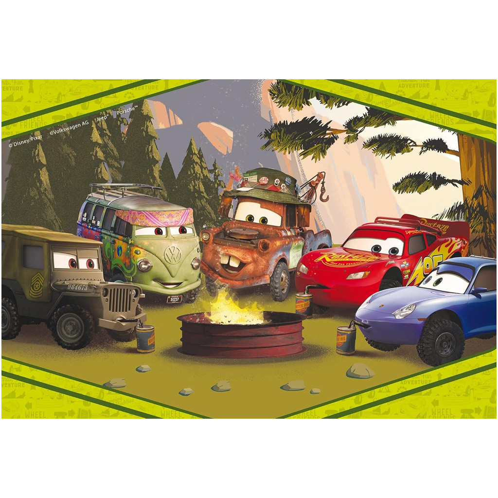 imagen de Cars 2 en 1 Eco puzzle de 60 piezas y colorear 70x50cm - Lisciani 2