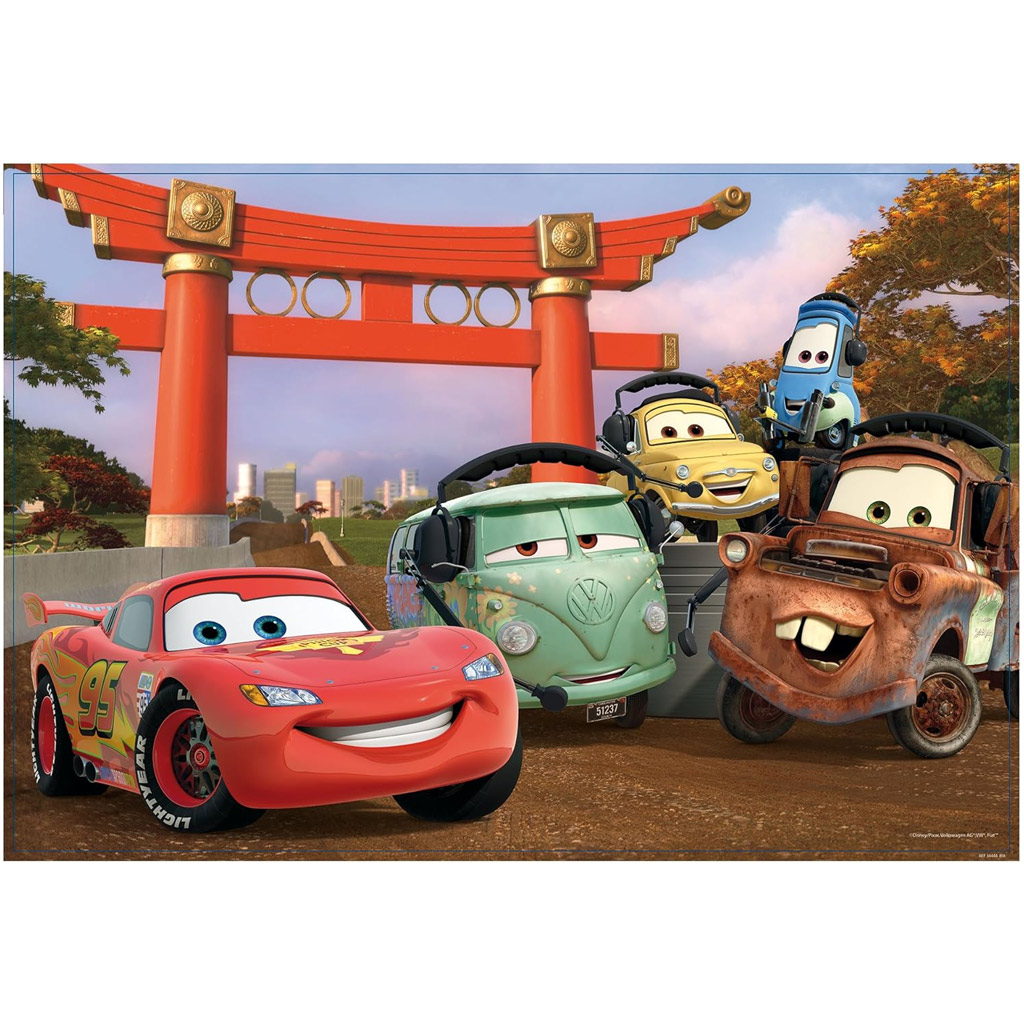imagen de Cars 2 en 1 rompecabezas y libro para colorear de 108 piezas 50x35cm - Lisciani 2