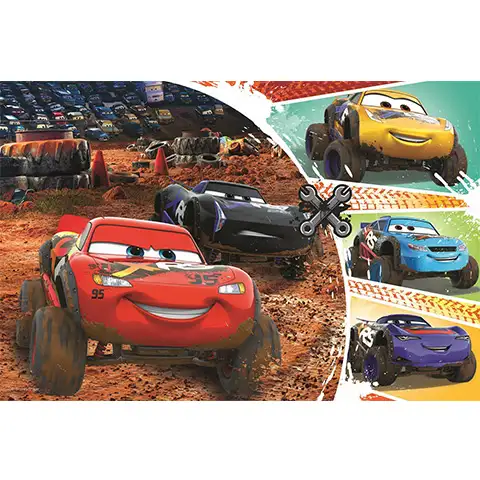 imagen de Cars 3: Rayo McQueen y sus amigos puzzle de 60 piezas - Trefl 2