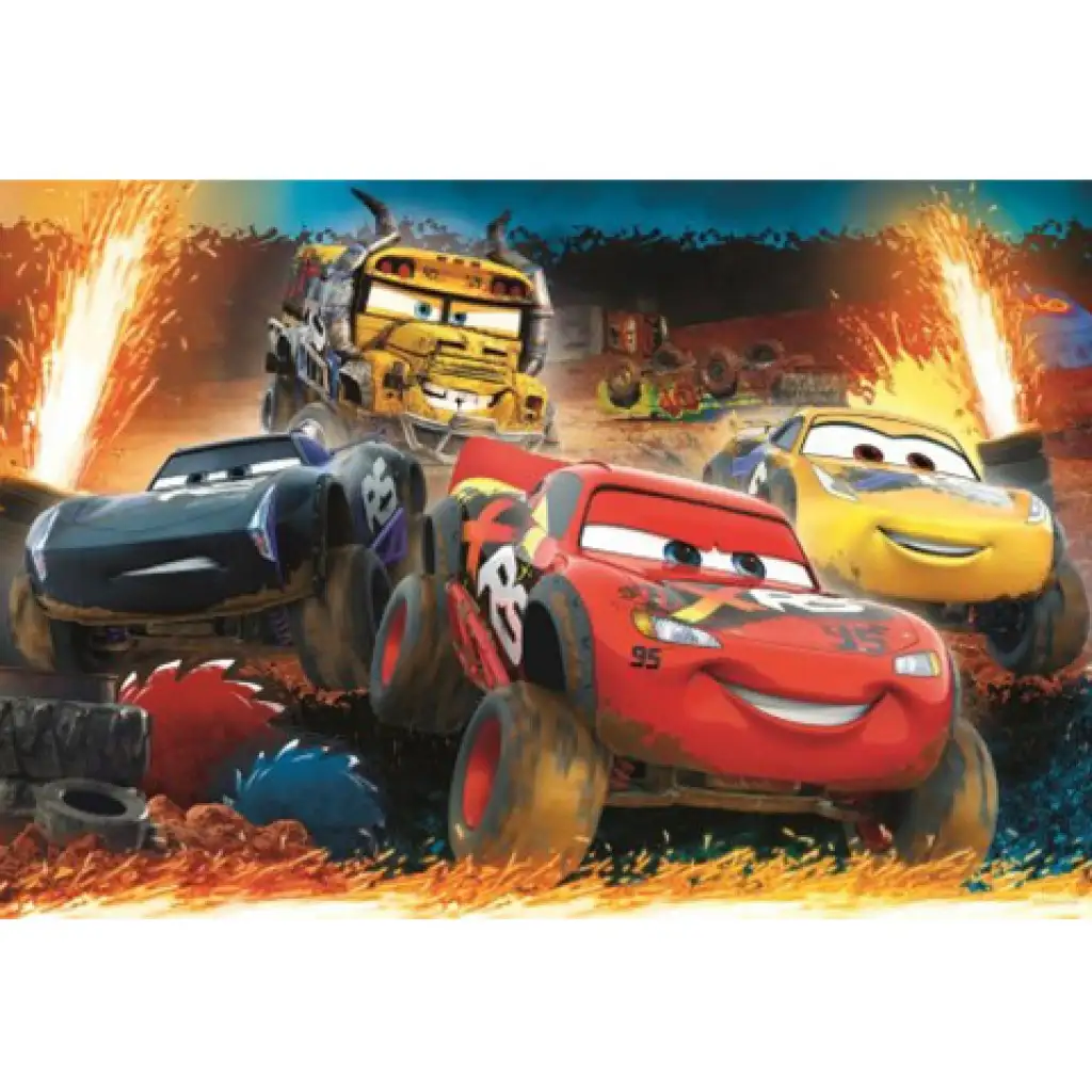 imagen de Cars 3 rompecabezas de carrera extrema de 100 piezas - Trefl 2