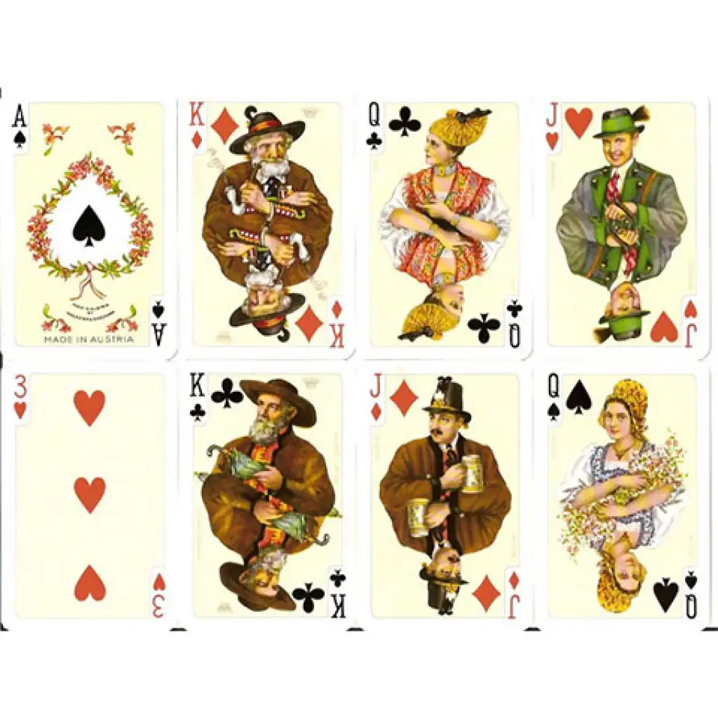 imagen de Carta de rummy de lujo - Folklore 2x55 cartas - Piatnik 2