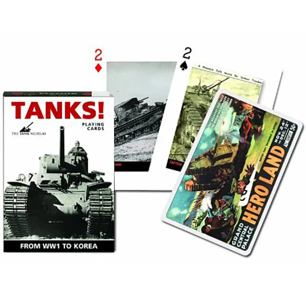 imagen de Carta de rummy exclusiva - Tanques 1x55 cartas - Piatnik 1
