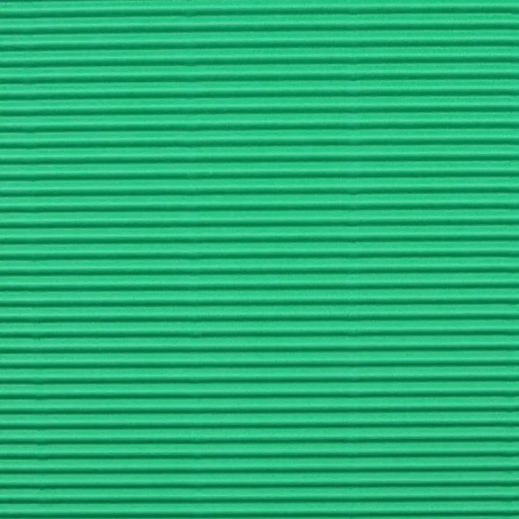 imagen de Cartón decorativo ondulado verde claro B2 50x70cm 1ud 1