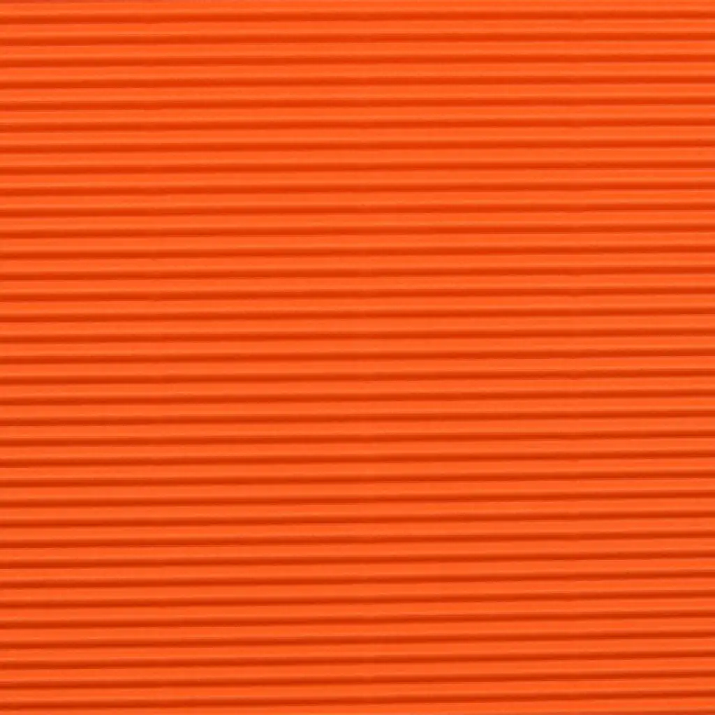 imagen de Cartón ondulado decorativo 3D naranja B2 50x70cm 1ud 1