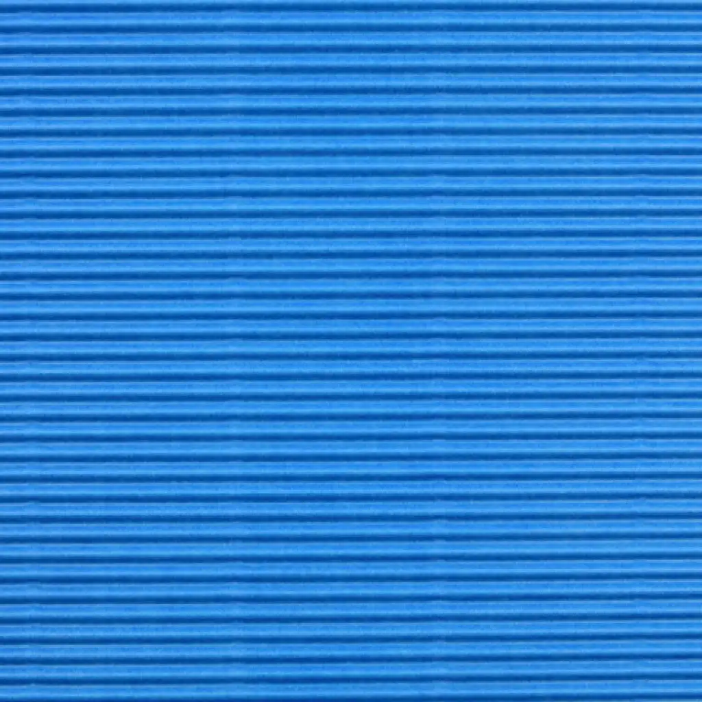 imagen de Cartón ondulado decorativo azul claro 3D B2 50x70cm 1ud 1