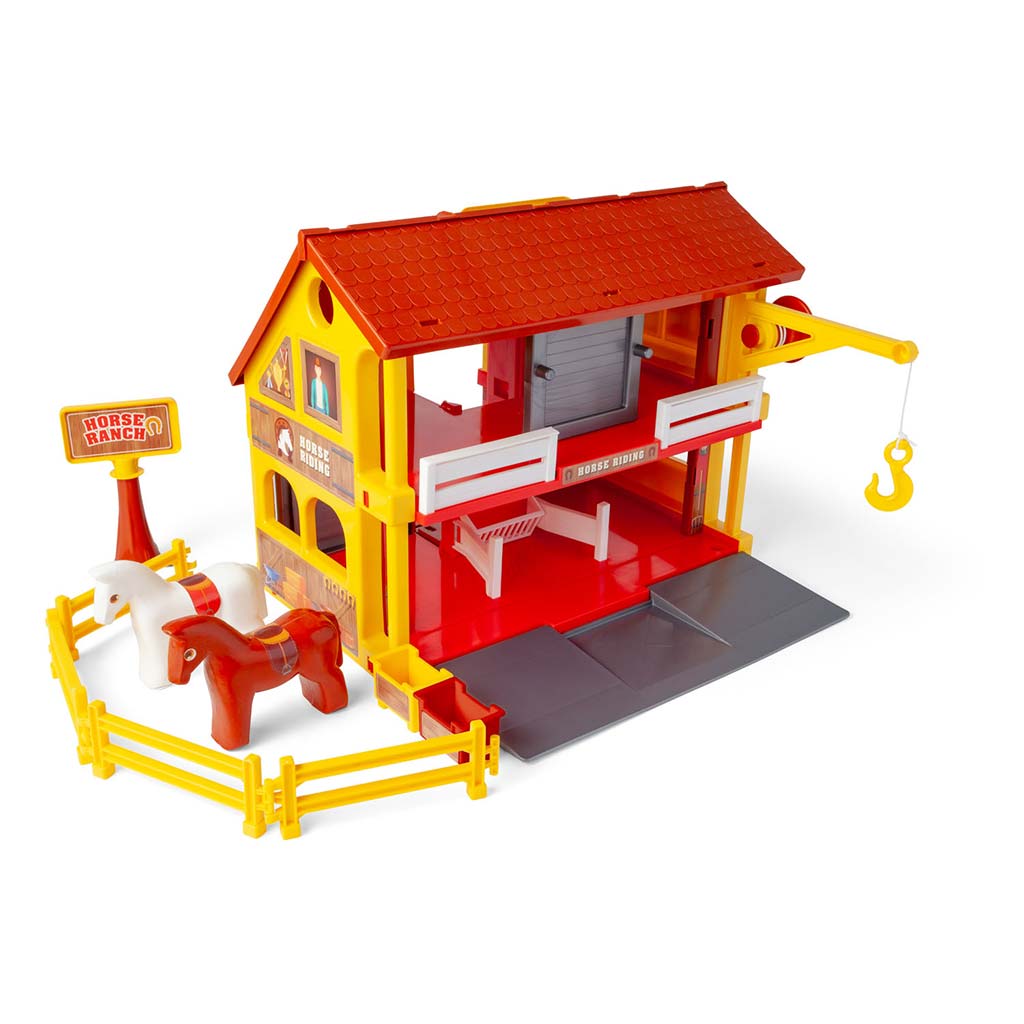 imagen de Casa de Juegos: Set de Establo con Caballos - Wader 2