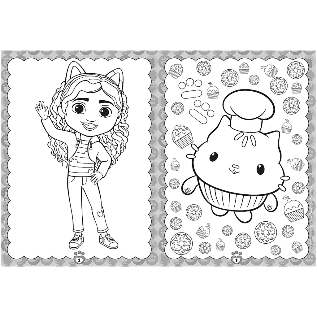 imagen de Casa de muñecas de Gabi: Libro para colorear de Gabi y Pandi Mancs - Trefl 2