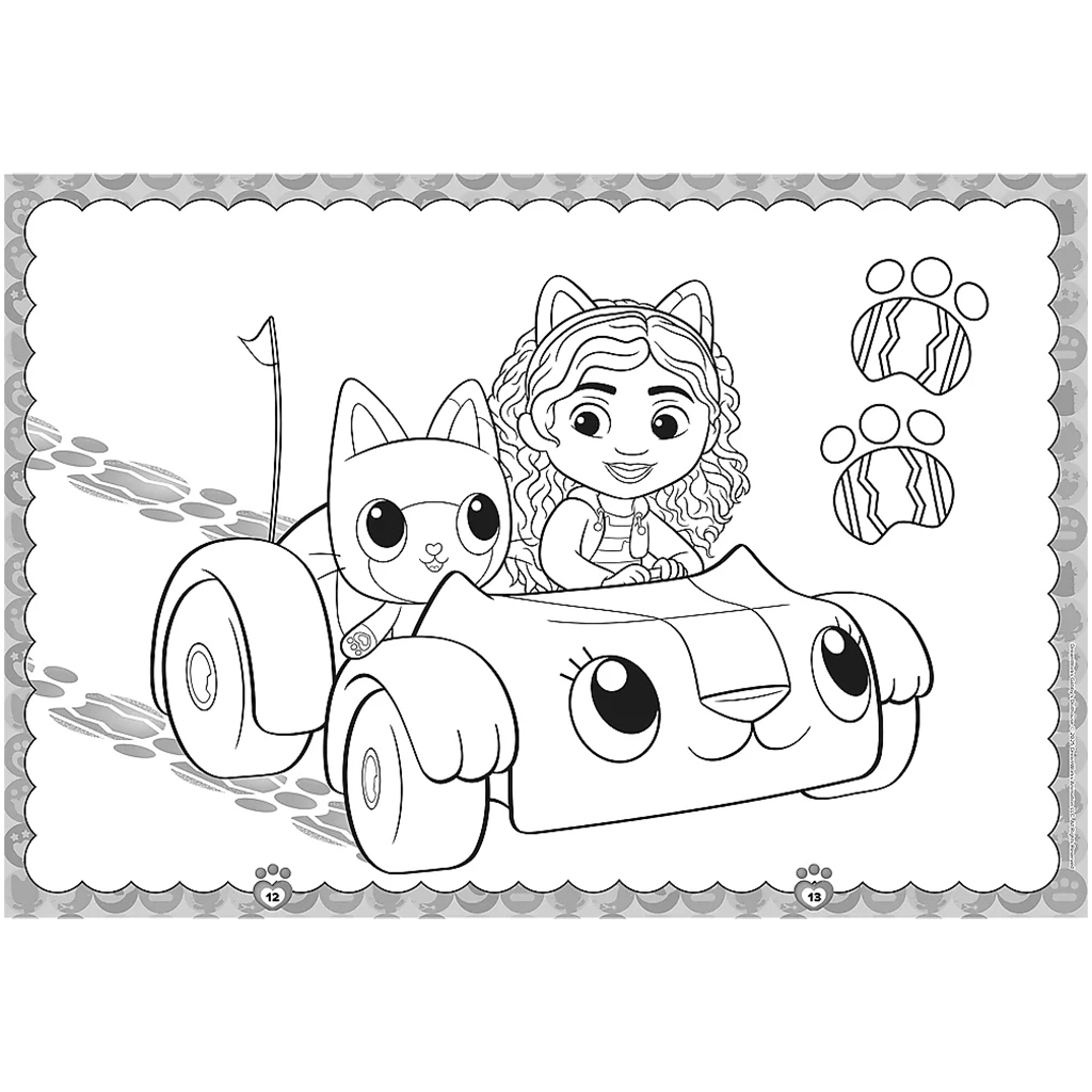 imagen de Casa de muñecas de Gabi: Libro para colorear de Gabi y Pandi Mancs - Trefl 3