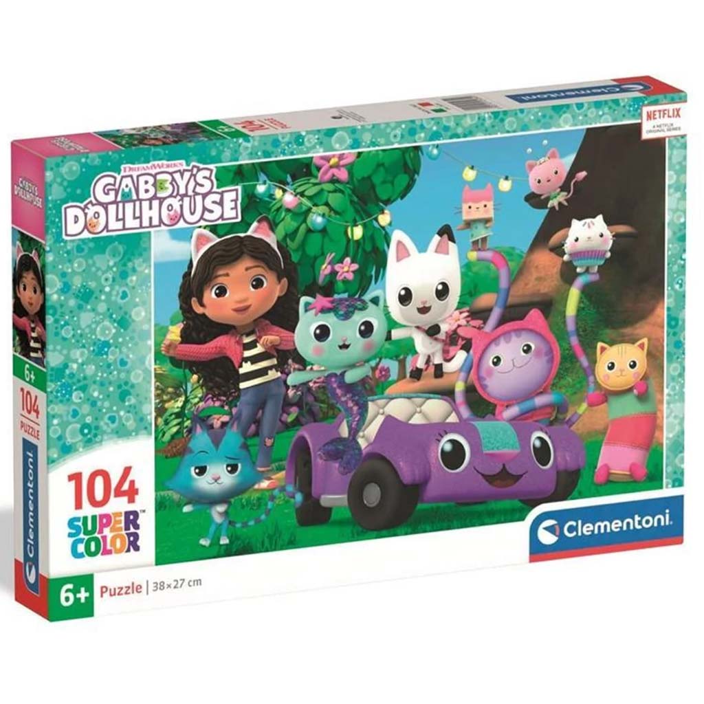 imagen de Casa de muñecas Gabi 104 piezas supercolor puzzle - Clementoni 1