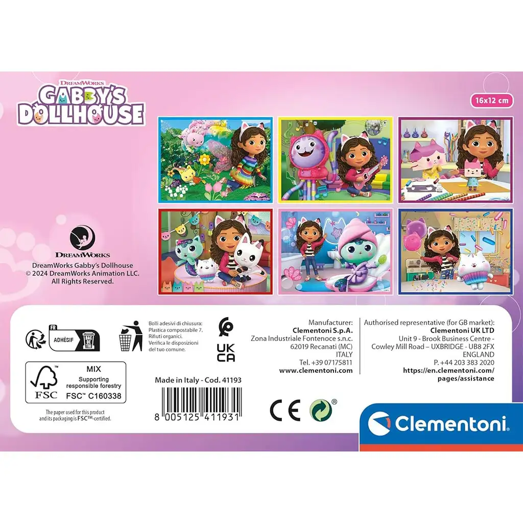 imagen de Casa de muñecas Gabi 12 piezas - Clementoni 2