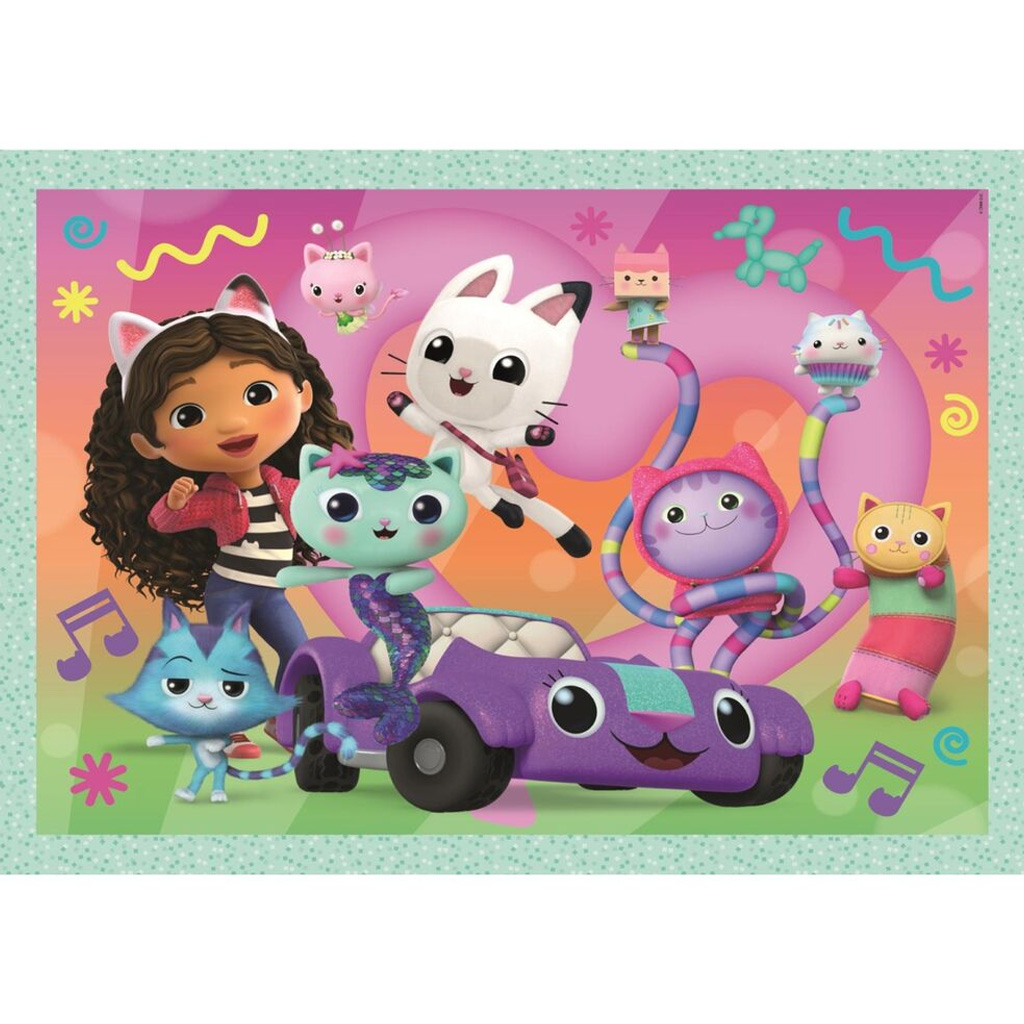 imagen de Casa de muñecas Gabi 4 en 1 Supercolor puzzle - Clementoni 3