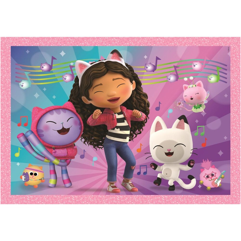 imagen de Casa de muñecas Gabi 4 en 1 Supercolor puzzle - Clementoni 4