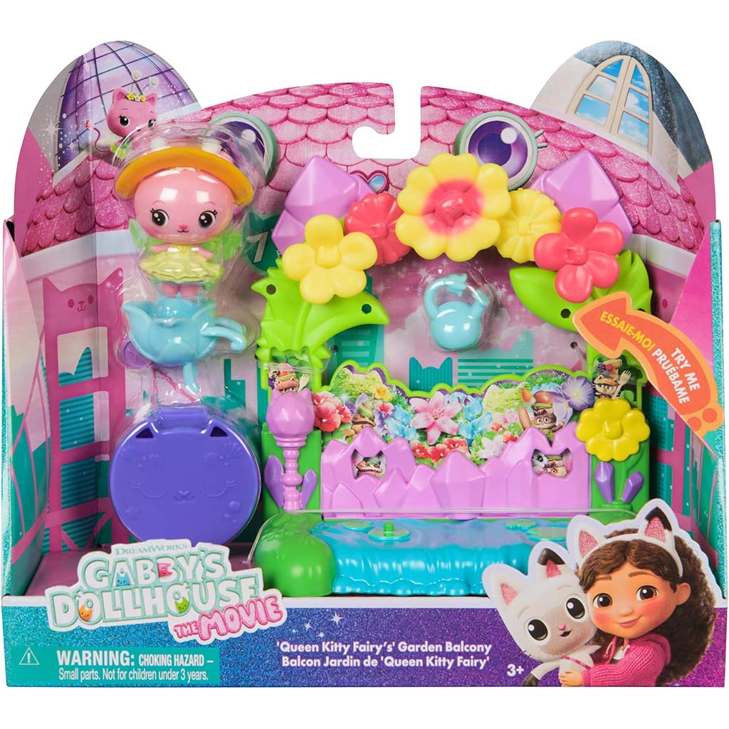imagen de Casa de muñecas Gabi Cine: Set de juego de balcón Jardín de Cristal - Spin Master 1