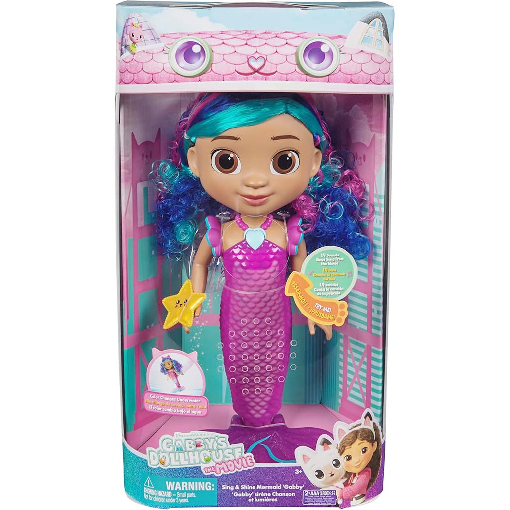 imagen de Casa de muñecas Gabi Cine: Sirena Gabi que canta y brilla - Spin Master 1