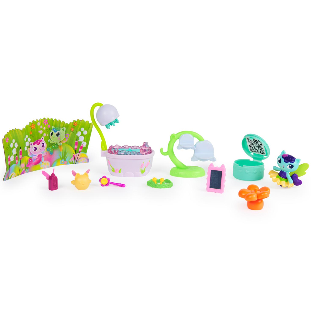 imagen de Casa de muñecas Gabi: Juego de muebles de sirena encantadora con figura MerCat - Spin Master 6