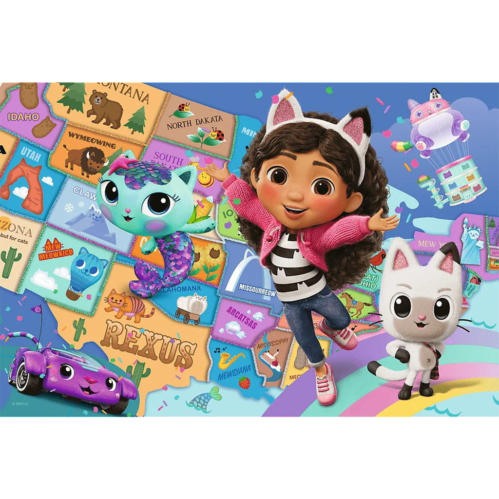 imagen de Casa de muñecas Gabi La película puzzle de 100 piezas - Trefl 2