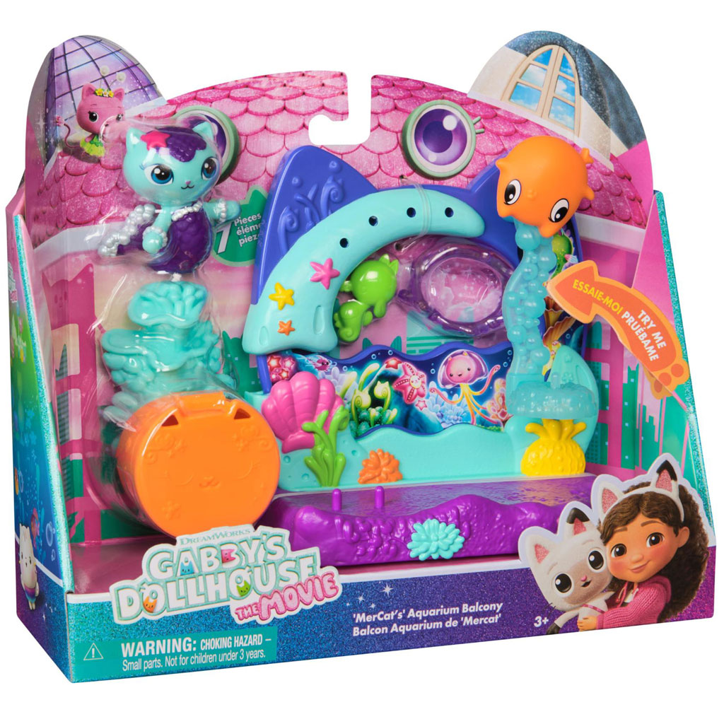 imagen de Casa de muñecas Gabi Mozi: Balcón de MerCat Aquaroom juego de juguetes - Spin Master 1
