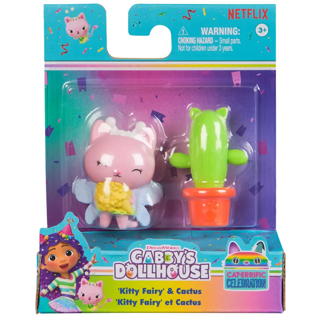 imagen de Casa de muñecas Gabi: Set de juego de Hada Gato y su cactus - Spin Master 1
