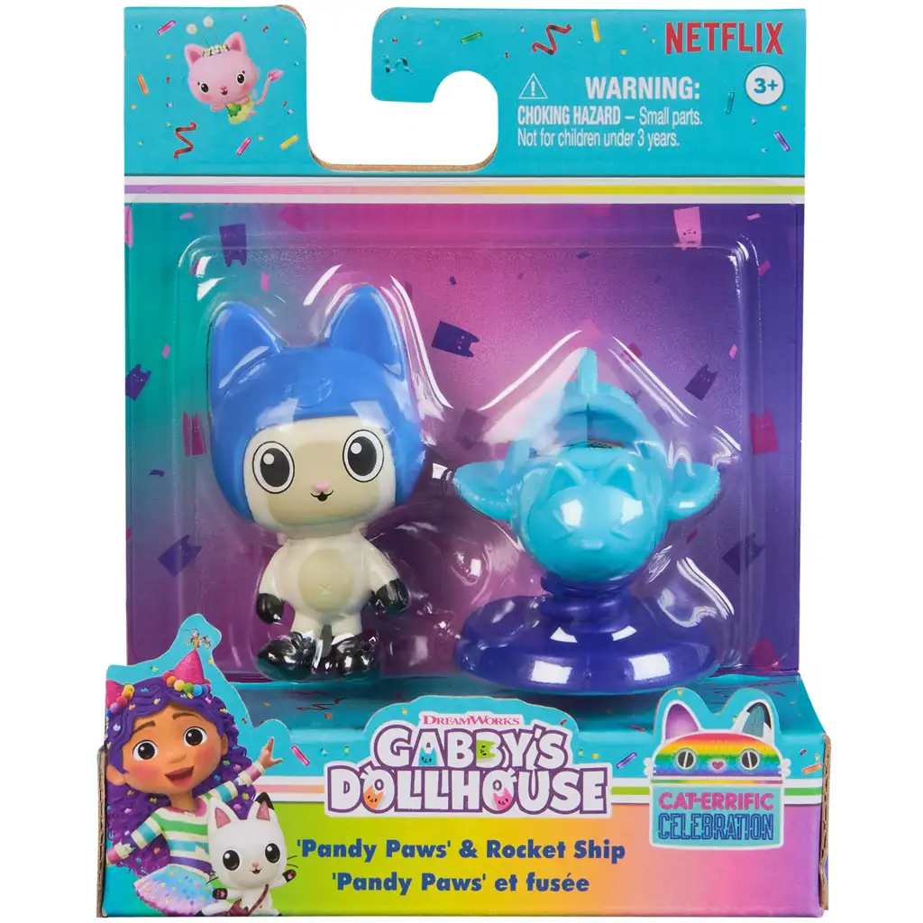 imagen de Casa de muñecas Gabi: Set de juego de Pandimancs y su cohete - Spin Master 1