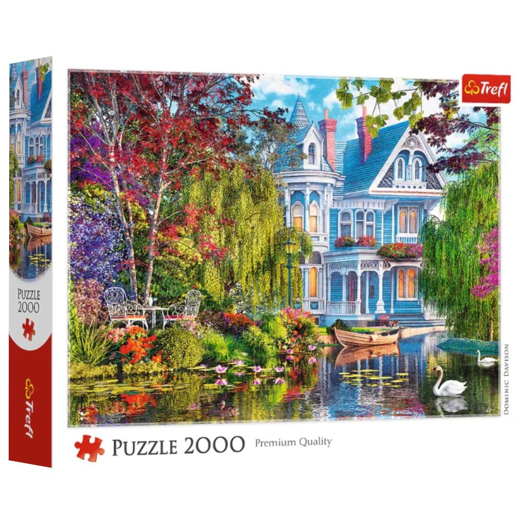 imagen de Casa junto al lago Puzzle de 2000 piezas Premium Quality – Trefl 1