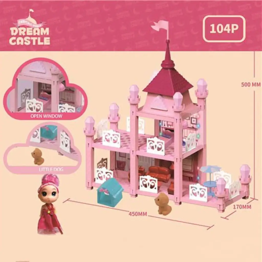 imagen de Castillo de ensueño rosa de Katie 104 piezas 1