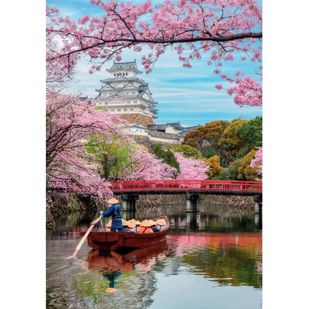 imagen de Castillo de Himeji en primavera puzzle de 1000 piezas HQC - Clementoni 2