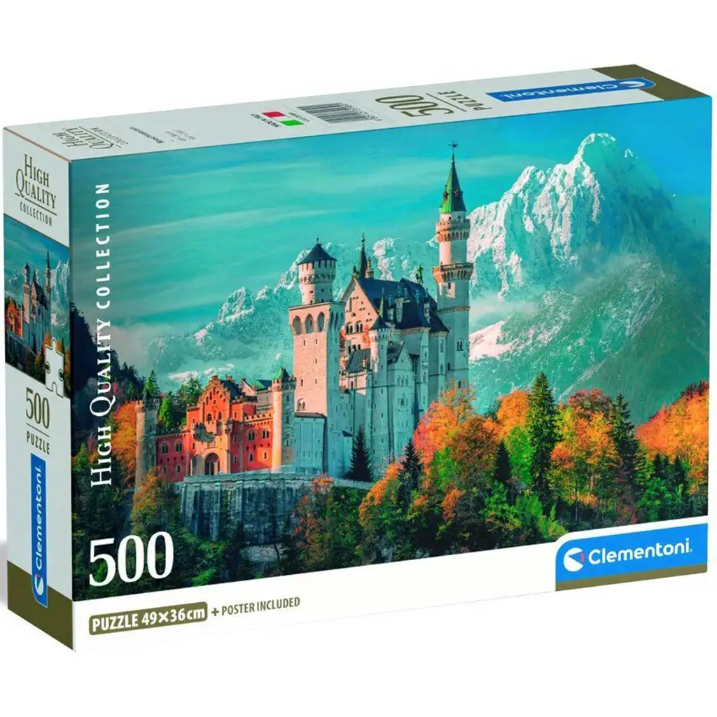 imagen de Castillo de Neuschwanstein, Alemania rompecabezas de 500 piezas - Clementoni 1