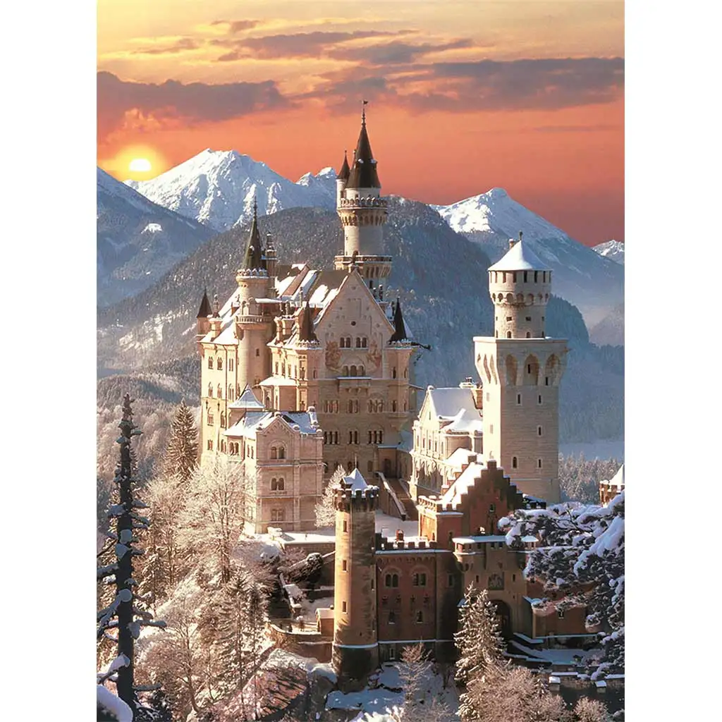 imagen de Castillo de Neuschwanstein puzzle HQC de 1500 piezas 59,5x84,5cm - Clementoni 2