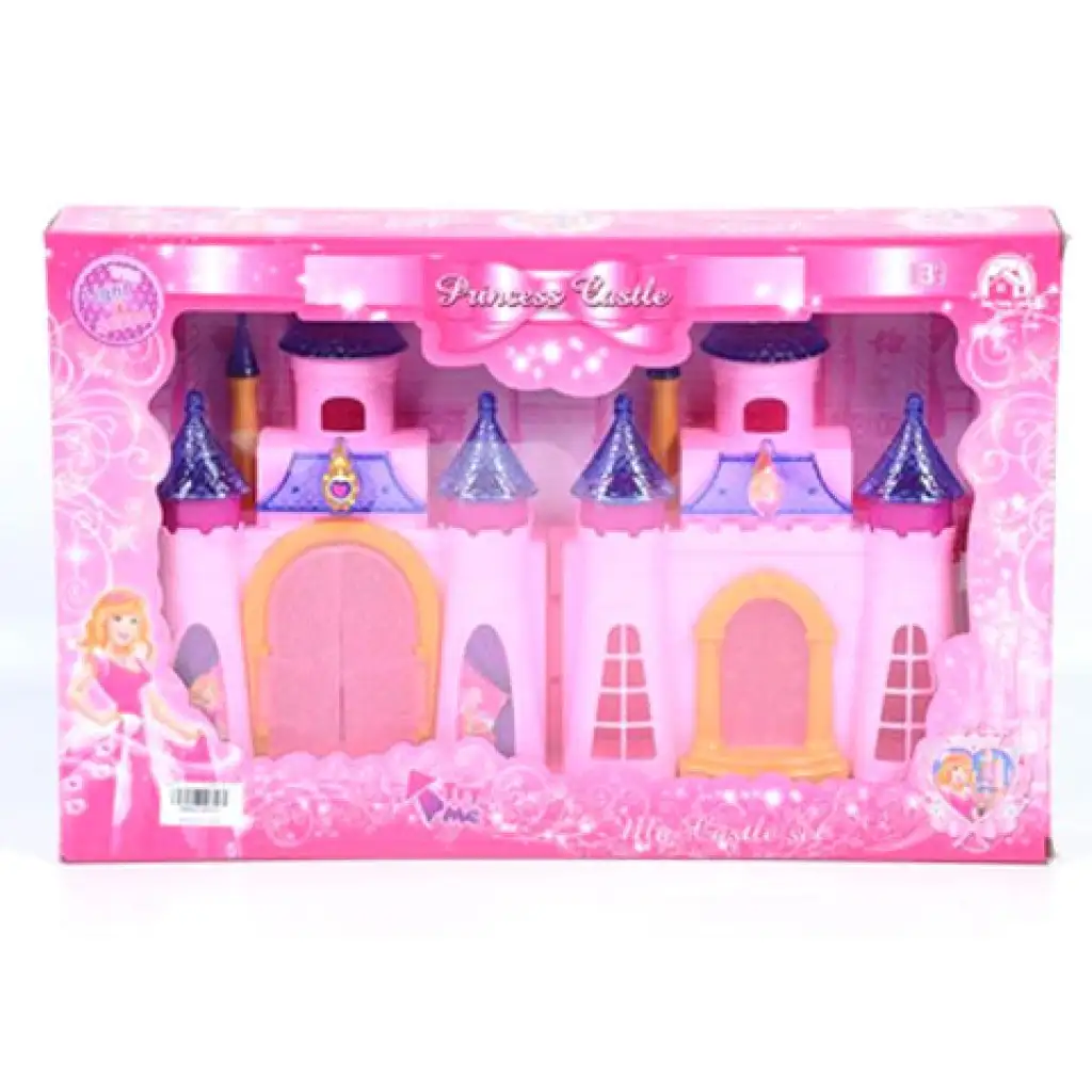 imagen de Castillo de princesa con luz, en color rosa 1
