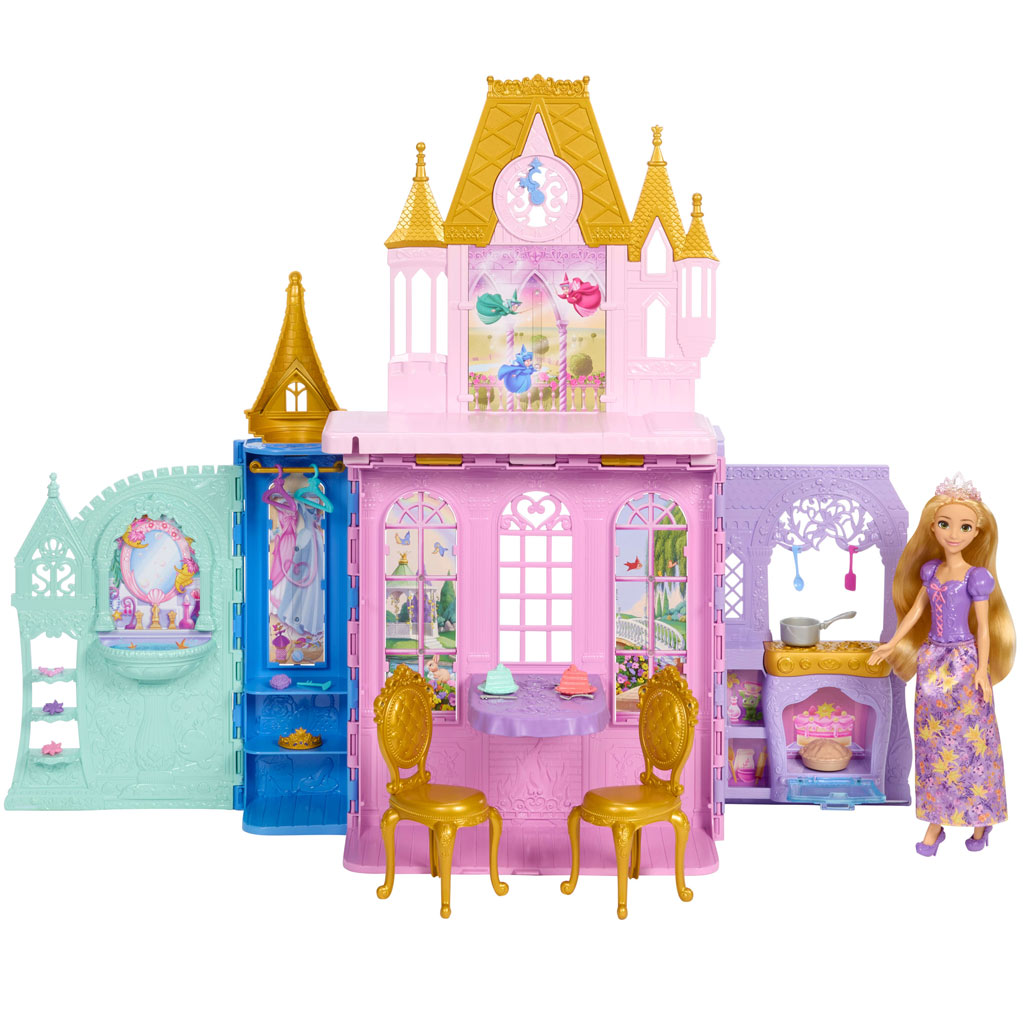 imagen de Castillo de Princesas Disney con Rapunzel y Muñeca - Mattel 2