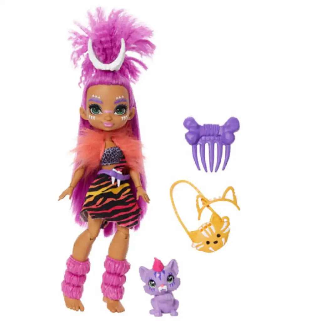 imagen de Cave Club: Set de juego Roaralai con el dinosaurio Ferell - Mattel 2