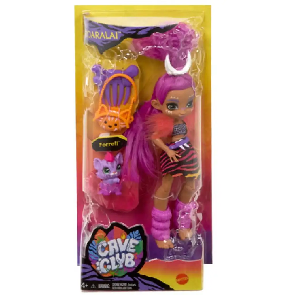 imagen de Cave Club: Set de juego Roaralai con el dinosaurio Ferell - Mattel 1